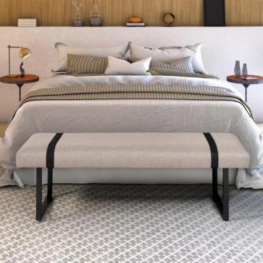 Imagem de Recamier Banco Puff Para Quarto 90 cm Solteiro Sala Cama Box Decorativ