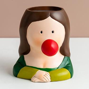 Imagem de GOWENIC Organizador de Resina de Suporte Bonito para Lápis de Escritório, Papelaria Versátil para Canetas e Pincéis de Maquiagem, para Amigos e Crianças (#3)