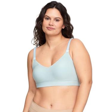 Imagem de Warner's Sutiã feminino Easy Does It Wireless Lift conversível confortável Rn0131a, Azul vitoriano, XGG