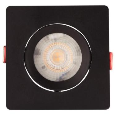 Imagem de Spot LED Tramontina Quadrado 3K 6500K Preto Luz Branca