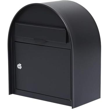 Imagem de Caixa De Correio Montada Na Parede, Caixa De Correio De Montagem Na Parede Caixa De Correio Externa Com Kit De Montagem | Caixa De Poste De Ferro Galvanizado Montada Na Parede & Caixa De En