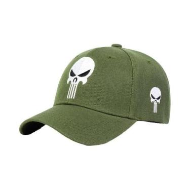 Imagem de Boné de Beisebol Bordado com Caveira - Ajustável, Unissex, para Primav