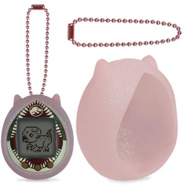 Imagem de XEGIMOR Silicone Case for Tamagotchi Nano x Jurassic World Rebirth Mosasaurus/Spinosaurus, Protective Cover for Tamagotchi Nano x Virtual Electronic Pets Accessories (Pink)
