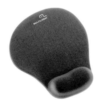 Imagem de Mouse pad com apoio em gel preto grande AC024 Multilaser