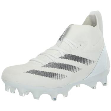 Imagem de adidas Tênis de futebol masculino Adizero Impact+ Premier, Branco/Preto/Branco, 47