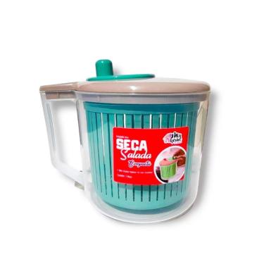 Imagem de Seca Salada Centrífuga Secadora De Folhas Manual - Verde