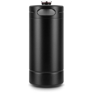 Imagem de Growler Térmico 5L Portátil para Cerveja, Aço Inoxidável, GANCOWISE, Preto