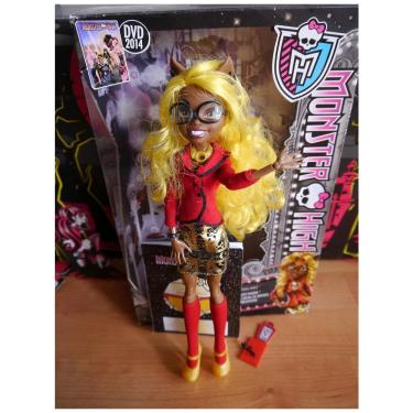 Imagem de Monster High Boneca Clawdia Lobo para Crianças a partir de 6 anos, MATTEL BDD88, Vermelho