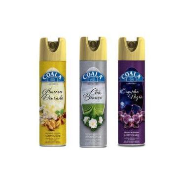 Imagem de Aromatizantes Aerossol Coala Kit com 3  Orquídea Negra, Ameixa Dourada