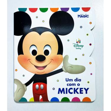 Imagem de Livro infantil cartonado Um Dia com o Mickey — Disney Baby, capa dura 10 páginas