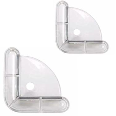 Imagem de Protetor de Quina Transparente para Bebês, Plástico, 4 Unidades, Proteção de Móveis, Segurança Infantil