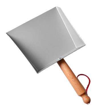 Imagem de Panela pequena de metal – Pá de lixo de aço inoxidável resistente, ampla com alça para cozinha, mesa, lareira, sala de estar, quarto, garagem, trailer