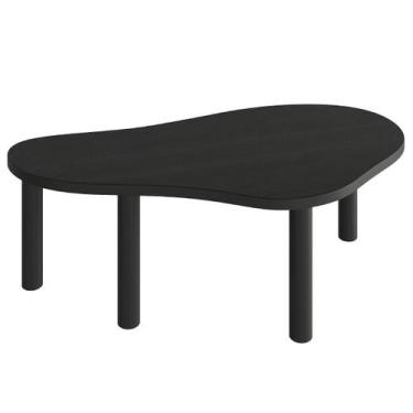 Imagem de Mesa de Centro de Madeira Maciça Preta - Pense Dentro da Caixa