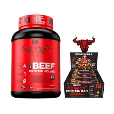 Imagem de Kit Beef Protein 900g Sabor Chocolate + Protein Bar Cx C/12 unidades - Blk Performance (Chocolate com coco)