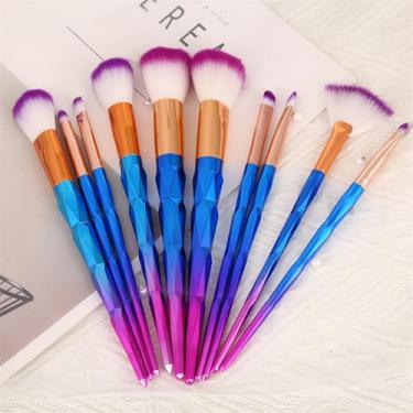 Imagem de Conjunto de 20 pincéis de maquiagem profissional para rosto, sombra, delineador, base, blush, lábios, pincéis de maquiagem em pó, creme líquido, cosméticos, ferramenta de mistura