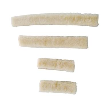 Imagem de oshhni Protetores de focinheira para cabresto de cavalo, acessórios equinos, conjunto de tubos acolchoados para cabresto de cavalo, acessórios de treinamento, Bege