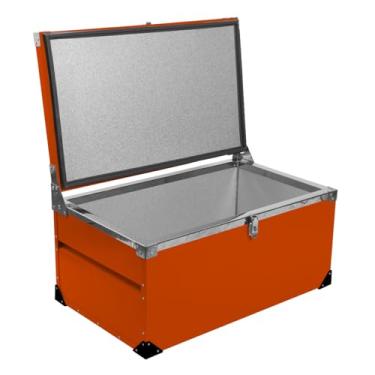 Imagem de Caixa Térmica Metal 110 litros Catfer (Laranja)