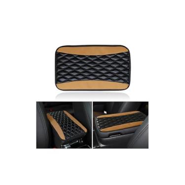 Imagem de Couslcd Almofada de console central automotiva, capa de caixa de assento universal à prova d'água, acessórios para interior de carro, protetor de couro para apoio de braço automotivo para a maioria