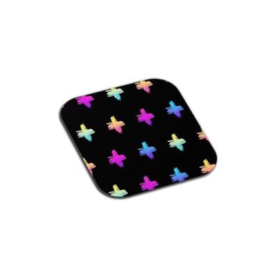 Imagem de Porta Copos Com Ilustração Personalizada Arco-íris Fundo Abstrato Moderno - Tamanho 10x10 cm