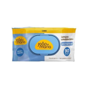 Imagem de Lenço Umedecido João E Maria Sem Fragrância 90 Unidades - Cimed