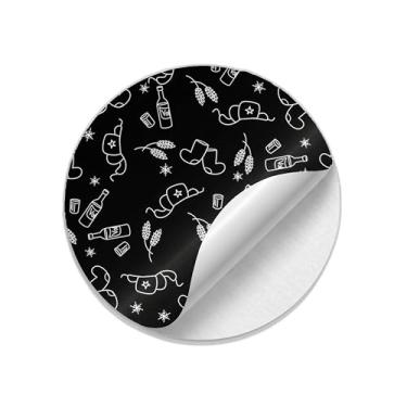 Imagem de Ladrilho Decorativo de Cerâmica Estampa Botas de Vodka e Chapéus 20x20cm