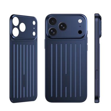 Imagem de Jopuzia Capa magnética à prova de choque para iPhone 15 Pro com suporte embutido, [compatível com MagSafe] [proteção contra quedas de 12 pés] Capa protetora fina durável para iPhone 15 Pro, azul