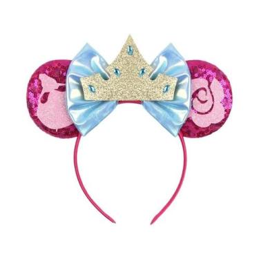 Imagem de Tiara De Orelhas De Rato Do Castelo Da Disney Com Fogos De Artifício P