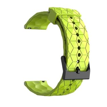 Imagem de SKXMOD Pulseira esportiva de 20 mm e 22 mm para Samsung Galaxy Watch 5/4 40 de 44 mm Classic 42 de 46 mm Active 2 para Forerunner 265/255/245/645/754/735/945/955 (verde, 22 mm)