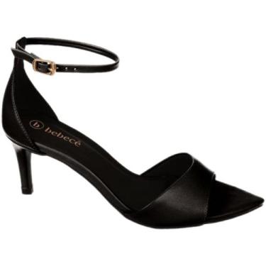 Imagem de Sandália Bebecê T6032-105 de Salto fino, Preto, 38