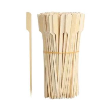 Imagem de 100 Peças De Espetos De Madeira Para Churrasco, Palitos De Bambu Para 