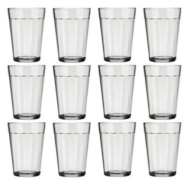 Imagem de Kit 12 Copo Americano Vidro Cerveja 190ml Transparente Nadir - NADIR F