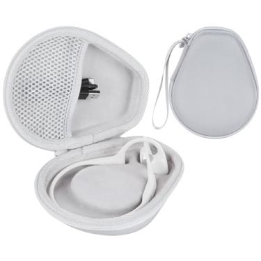 Imagem de RIYADAone Capa rígida de substituição para fones de ouvido esportivos SHOKZ OpenRun Pro 2 / Pro 2 Mini/OpenMove/OpenRun/OpenSwim com condução óssea aberta (capa cinza)