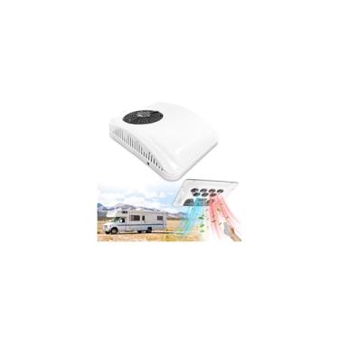 Imagem de Treeligo Ar condicionado CC de teto de 12 V para trailers – ultra-silencioso, térmico e frio, baixo consumo de energia, capacidade de resfriamento de 7900 BTU, design compacto para trailers, trailers