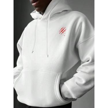 Imagem de Moletom Unissex Never Give Up Estampa Impactante Streetwear Urbano Cas