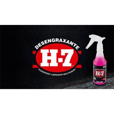 Imagem de Desengraxante H-7 500Ml Removedor Multiuso Para Limpeza Pesada H7 Borrifador Spray Fórmula Biodegradável