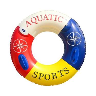 Imagem de Boia Inflável Dupla Com Airbag Para Adultos, Brinquedo De Praia Para F