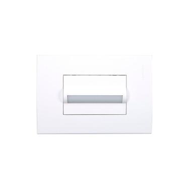 Imagem de Balizador Horizontal Margirius Sleek Com Placa 4x2 Branco 3000k - Luz Amarela Bivolt