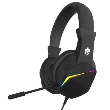 Imagem de Headset Gamer Evolut Rocker, Driver 40mm, Cabo Usb, Iluminação Rgb, Microfone - Eg310