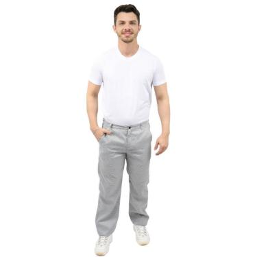 Imagem de Calça Pied Poule Masculina - Calça Plus Size-Masculino