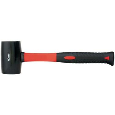 Imagem de Martelo de Borracha Preta 680g Cabo Fibra 111939 MTX, 60mm