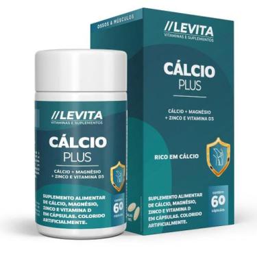 Imagem de Cálcio Plus Levita com Magnésio e Vitamina D3 60 Cápsulas Suplemento A
