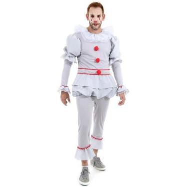 Imagem de Fantasia Halloween Adulto Palhaço do Mal It a Coisa - Sulamericana, G 