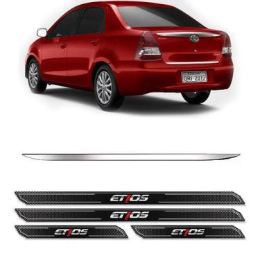 Imagem de Friso Porta-Malas Etios Sedan 2018 + Kit Soleira Protetora - SPORTINOX