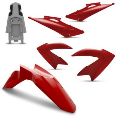 Imagem de Kit Carenagem 4 Peças Pro Tork NXR 150 Bros 2009 Até 2011, VERMELHO CA