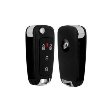 Imagem de Carcaça Chave Canivete Compatível Alarme Positron Px80 4 Bot - LShopM