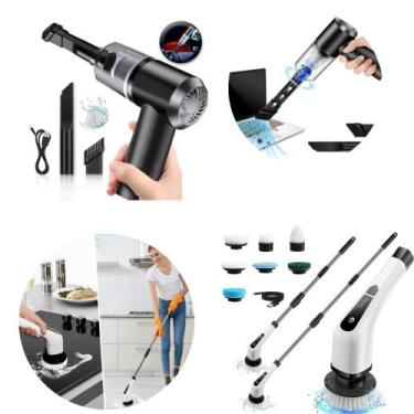 Imagem de Kit 2 Kit Mamãe Feliz - Aspirador Portátil + Escova de Limpeza - RMEle