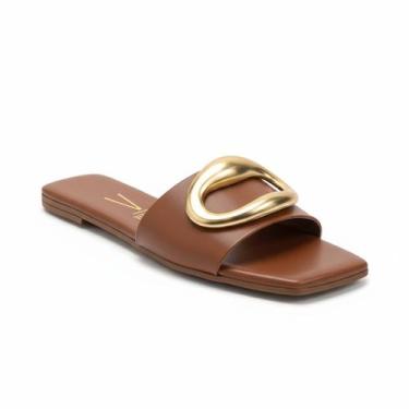 Imagem de Vizzano Feminino Rasteira Mocca Versátil Leve -, Mocca, 35