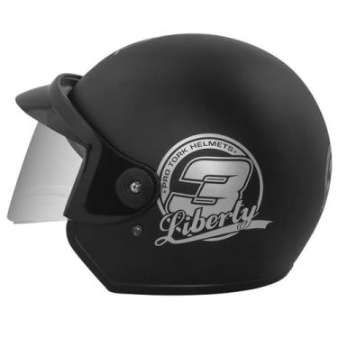 Imagem de Capacete Aberto Moto Liberty 3 Three Solid Masculino Feminino Confortá