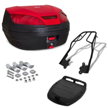 Imagem de Baú Bauleto 52 Litros Para Moto Com Bagageiro Honda Cb 300 2009 Até 20