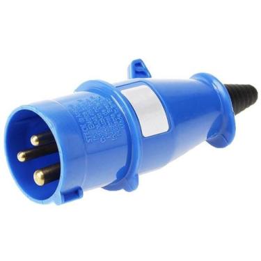 Imagem de Plugue 2p+t 16a 220-250v 6h Azul - S-3076 - Steck Plug 2p+t16a 200-250